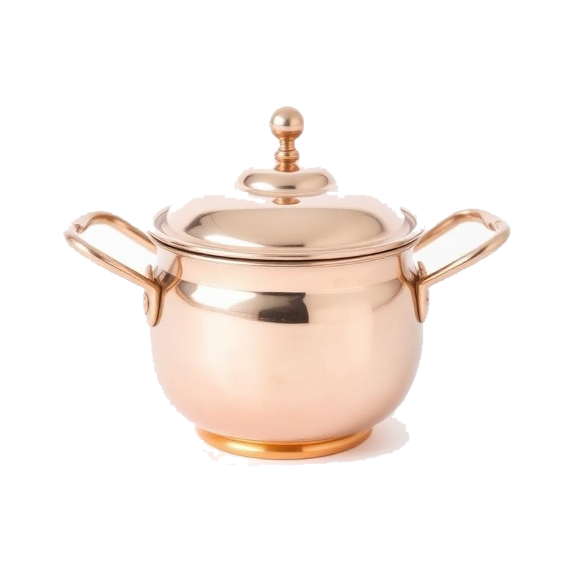 Stainless Steel Copper Handi Serving Vessel